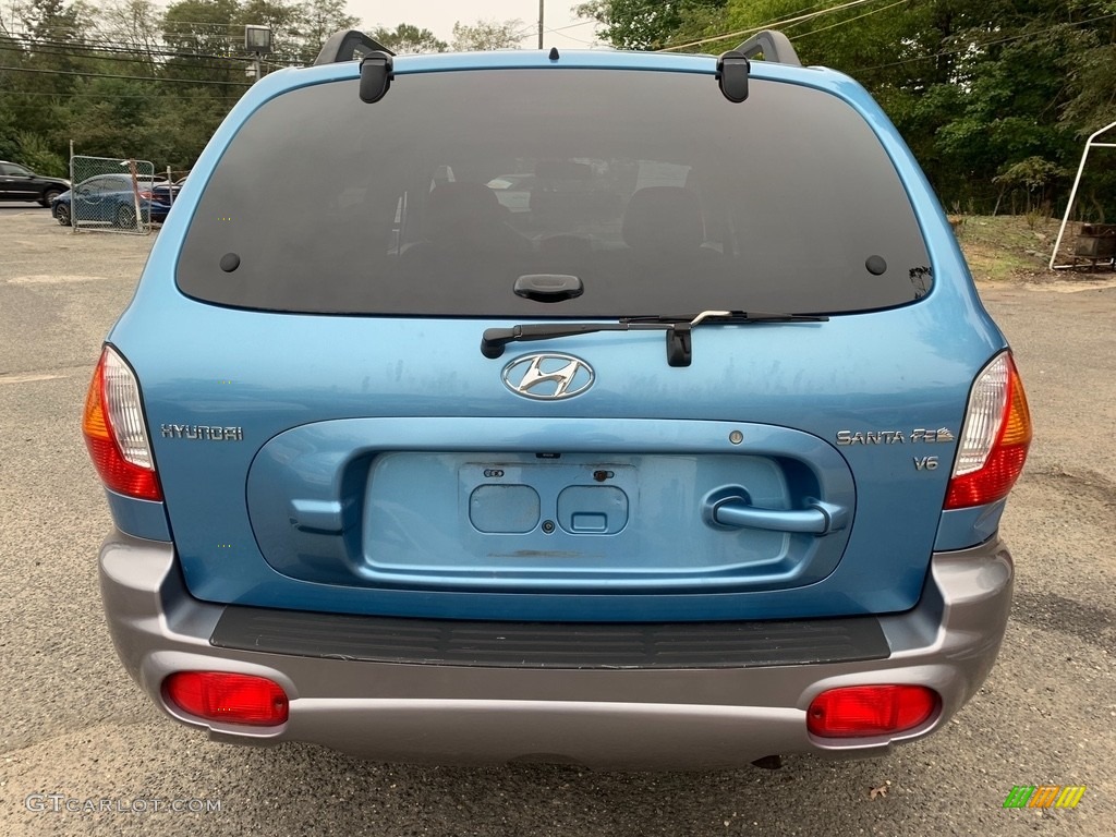 2003 Santa Fe GLS - Crystal Blue / Gray photo #5