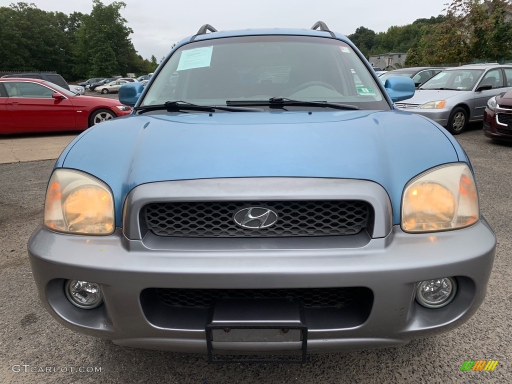 2003 Santa Fe GLS - Crystal Blue / Gray photo #10