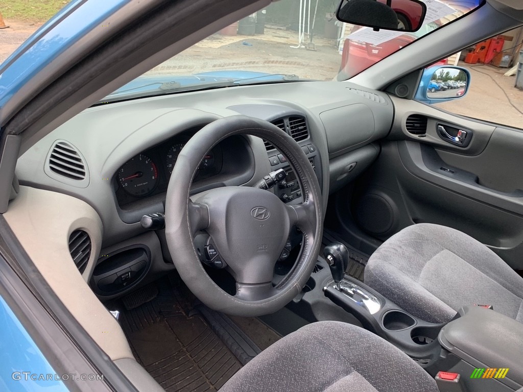 2003 Santa Fe GLS - Crystal Blue / Gray photo #11