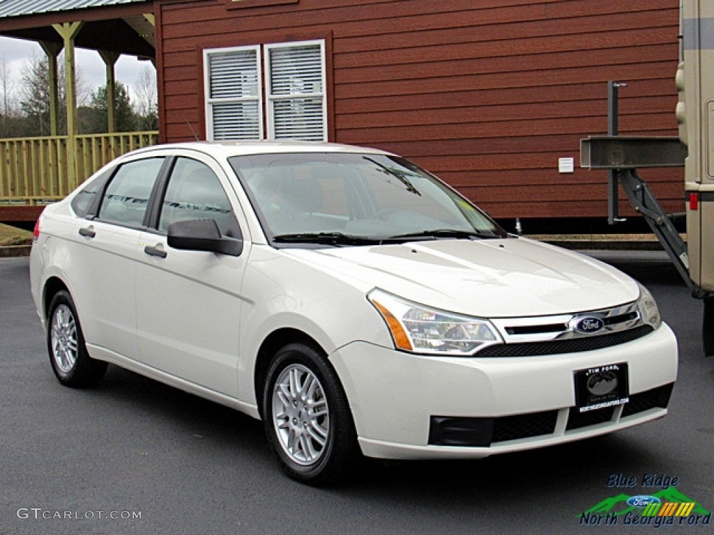 2011 Focus SE Sedan - White Suede / Medium Stone photo #8
