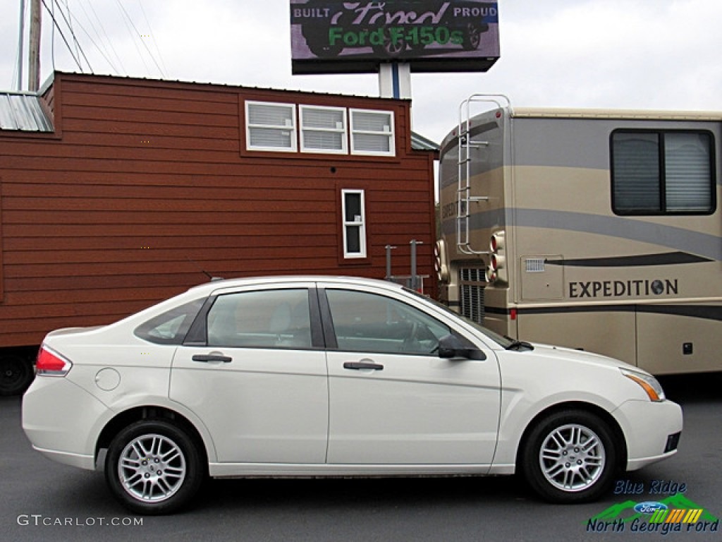 2011 Focus SE Sedan - White Suede / Medium Stone photo #6