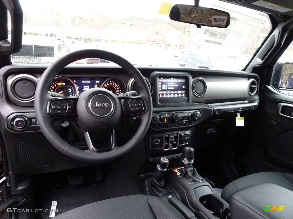 Black Interior 2019 Jeep Wrangler Unlimited Sport 4x4 Photo #130768425