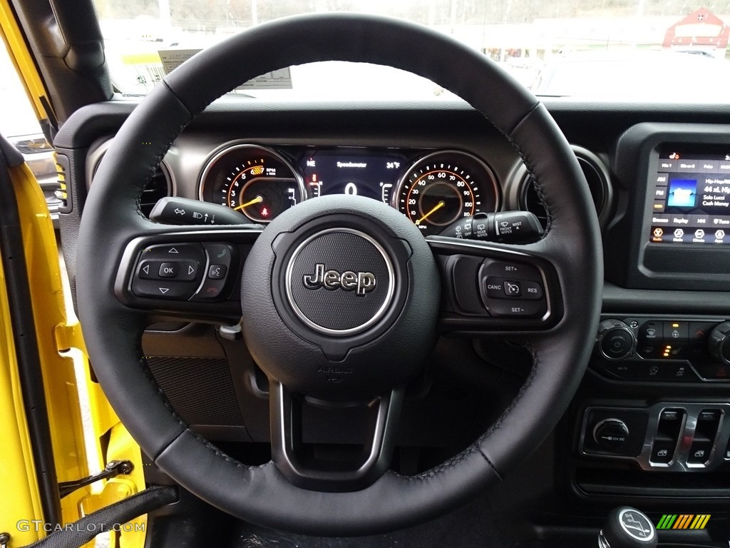 2019 Jeep Wrangler Sport 4x4 Black Steering Wheel Photo #130769043