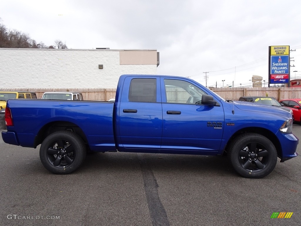 2019 1500 Classic Express Quad Cab 4x4 - Blue Streak Pearl / Black photo #6