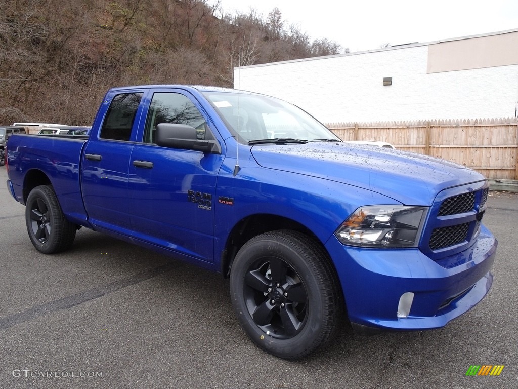 2019 1500 Classic Express Quad Cab 4x4 - Blue Streak Pearl / Black photo #7