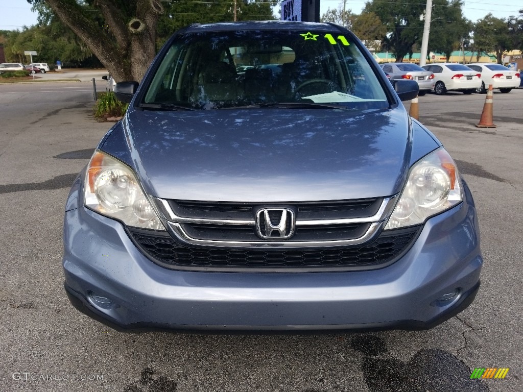 2011 CR-V LX - Glacier Blue Metallic / Gray photo #8