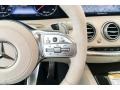 2018 Mercedes-Benz S designo Porcelain/Deep Sea Blue Interior Steering Wheel Photo