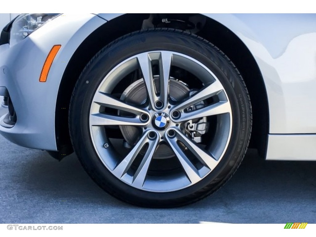 2018 3 Series 330i Sedan - Glacier Silver Metallic / Black photo #9