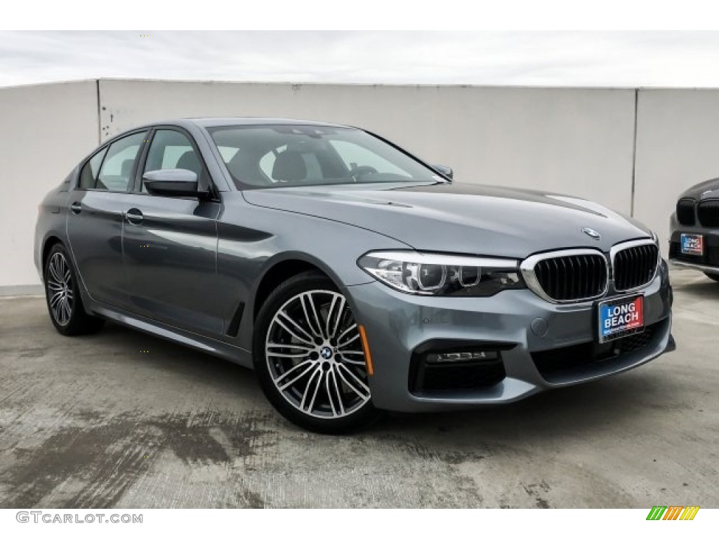 2019 5 Series 530e iPerformance Sedan - Bluestone Metallic / Black photo #12