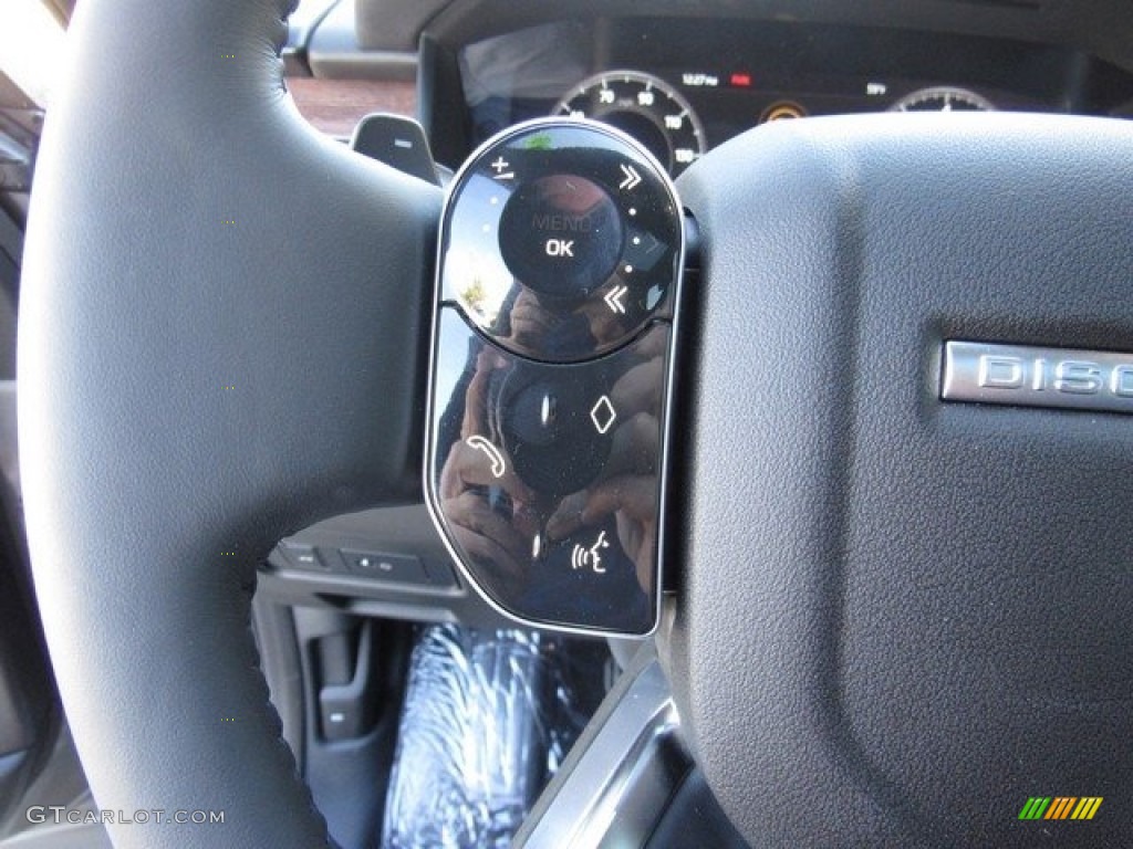 2019 Land Rover Discovery HSE Luxury Ebony Steering Wheel Photo #130778313