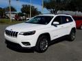 2019 Bright White Jeep Cherokee Latitude Plus  photo #1