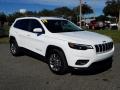 2019 Bright White Jeep Cherokee Latitude Plus  photo #7