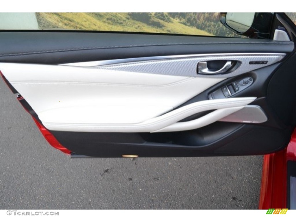 2017 Infiniti Q60 Red Sport 400 AWD Coupe Gallery White Door Panel Photo #130779804