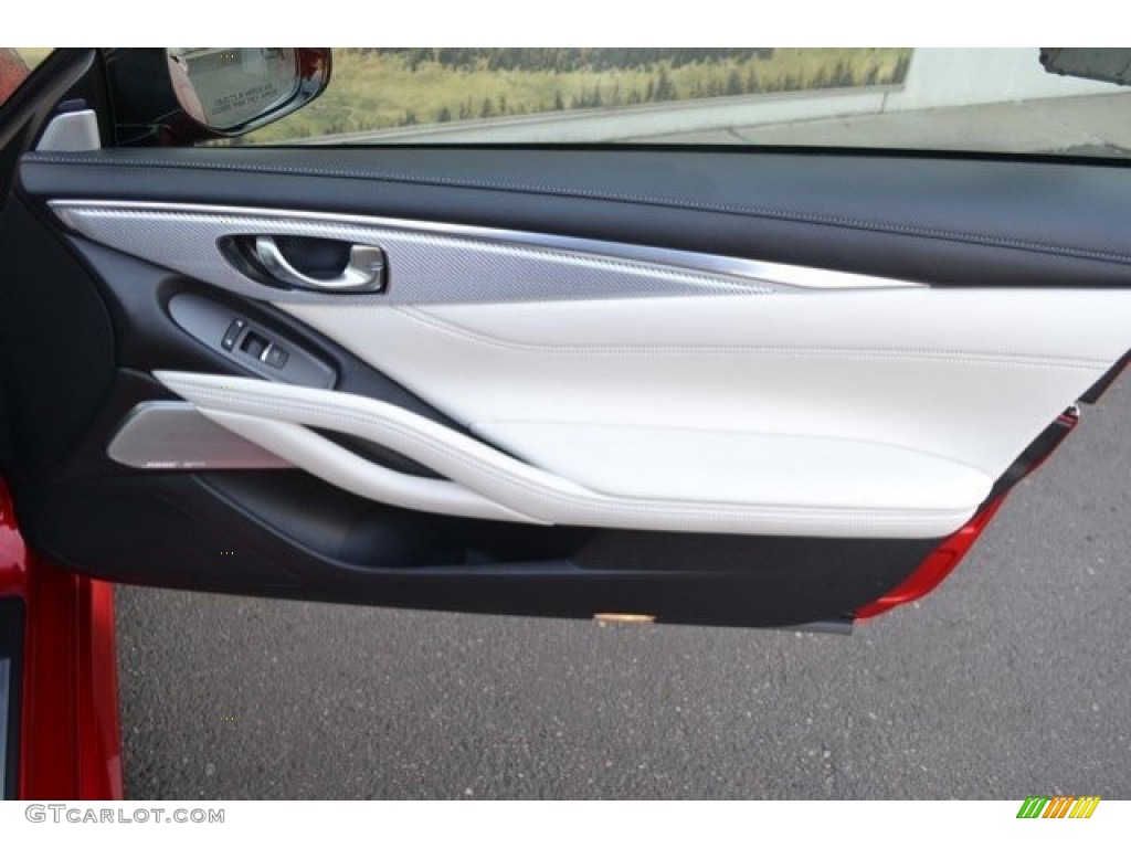 2017 Infiniti Q60 Red Sport 400 AWD Coupe Door Panel Photos