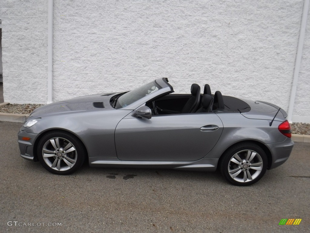 2011 SLK 300 Roadster - Palladium Silver Metallic / Black photo #4