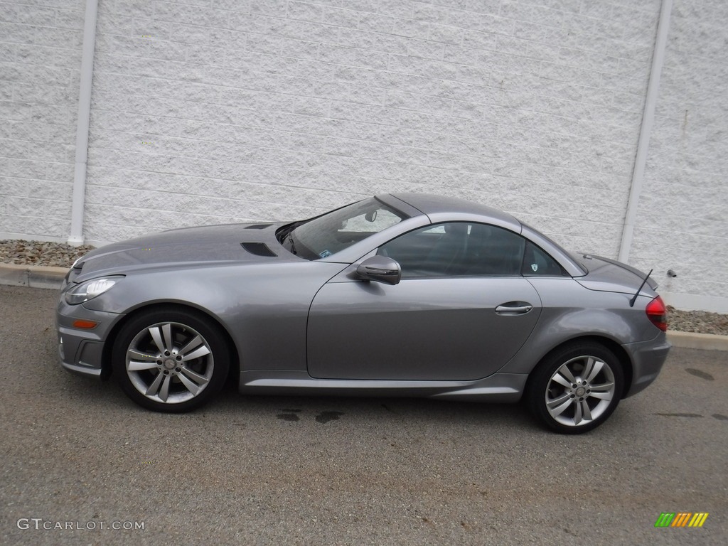 2011 SLK 300 Roadster - Palladium Silver Metallic / Black photo #5