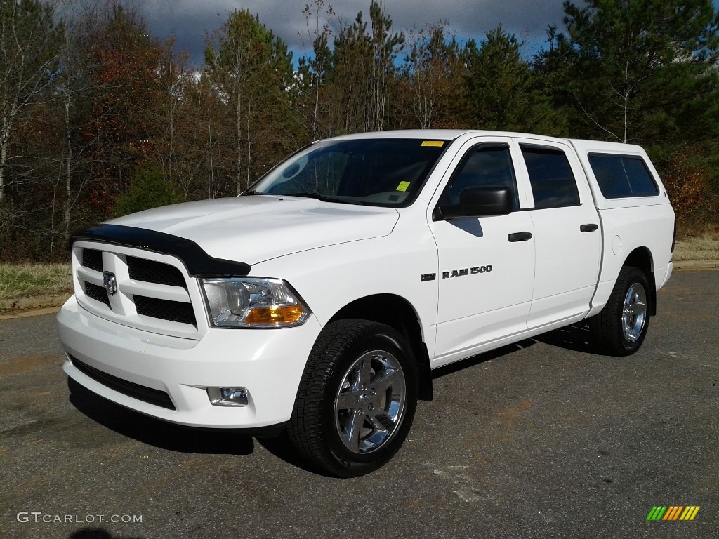 2012 Ram 1500 Express Crew Cab 4x4 - Bright White / Dark Slate Gray/Medium Graystone photo #2