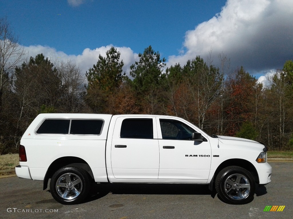 2012 Ram 1500 Express Crew Cab 4x4 - Bright White / Dark Slate Gray/Medium Graystone photo #5