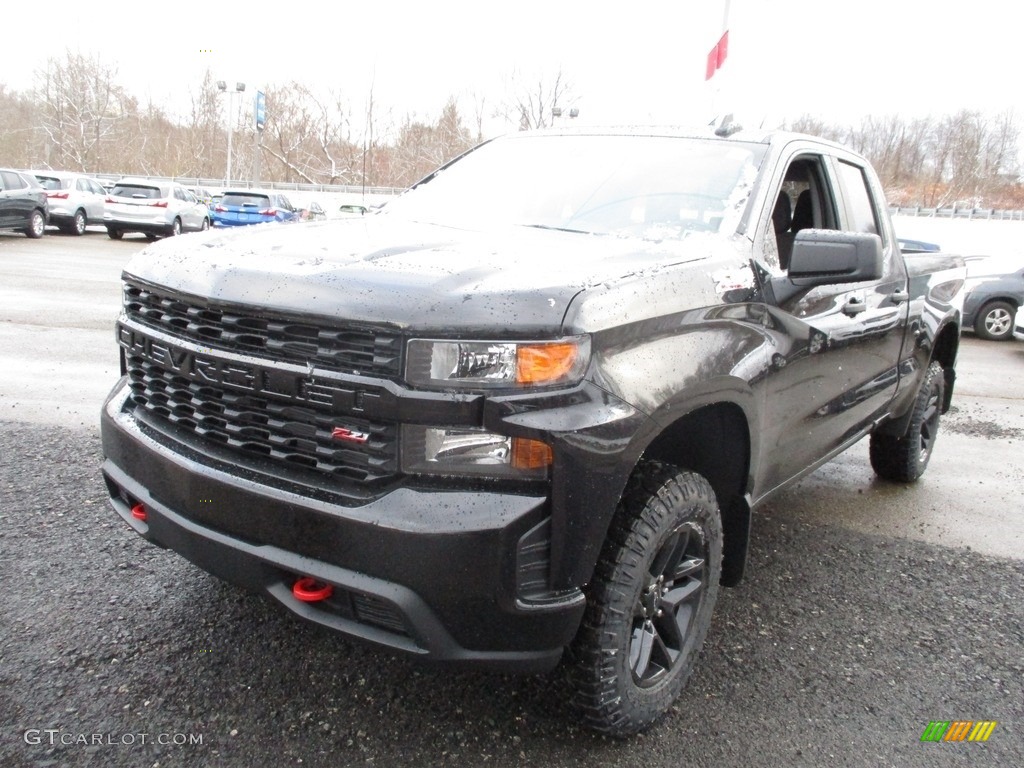 2019 Silverado 1500 Custom Z71 Trail Boss Double Cab 4WD - Black / Jet Black photo #8