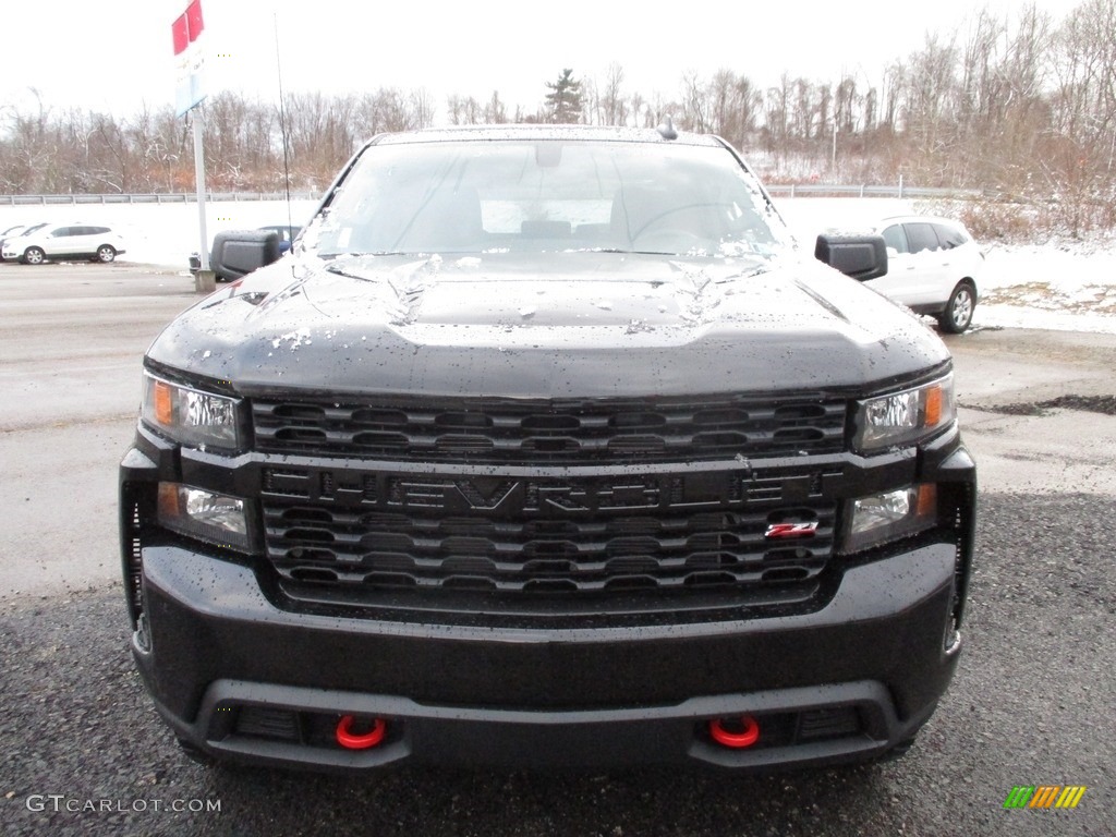 2019 Silverado 1500 Custom Z71 Trail Boss Double Cab 4WD - Black / Jet Black photo #9
