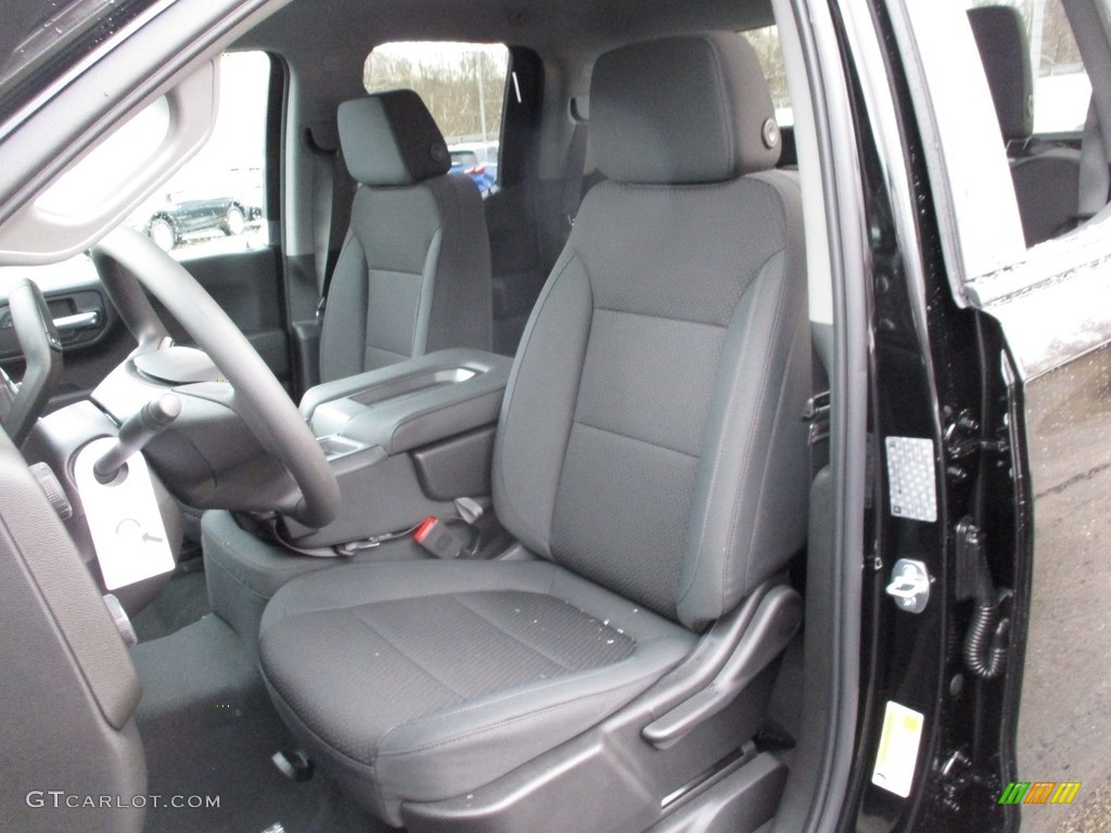 Jet Black Interior 2019 Chevrolet Silverado 1500 Custom Z71 Trail Boss Double Cab 4WD Photo #130786416