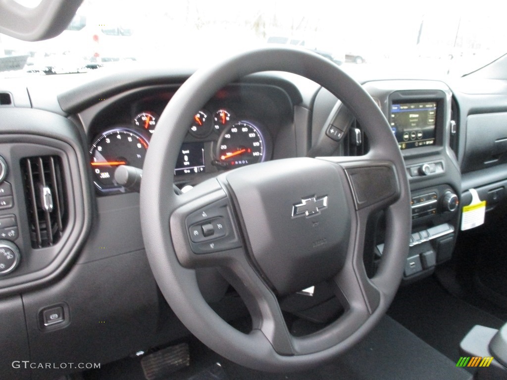 2019 Silverado 1500 Custom Z71 Trail Boss Double Cab 4WD - Black / Jet Black photo #13
