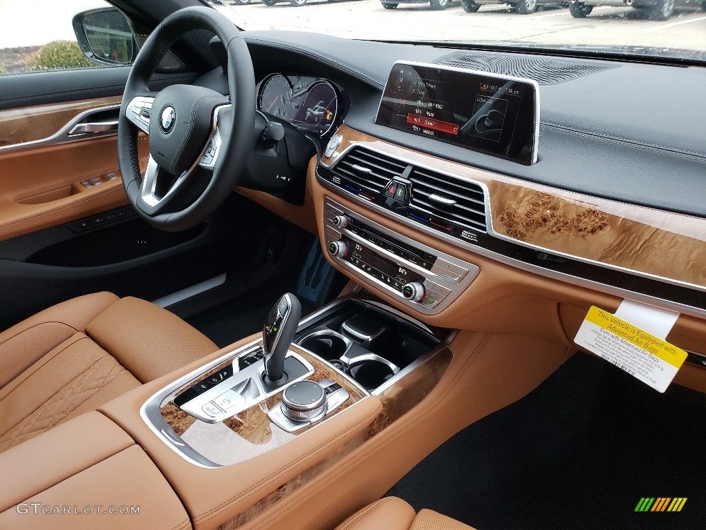 2019 BMW 7 Series 750i xDrive Sedan Cognac Dashboard Photo #130787154