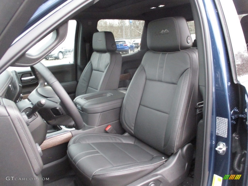 Jet Black Interior 2019 Chevrolet Silverado 1500 High Country Crew Cab 4WD Photo #130787467