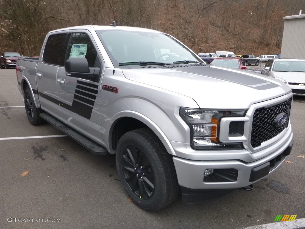 Ingot Silver 2019 Ford F150 XLT Sport SuperCrew 4x4 Exterior Photo #130790457