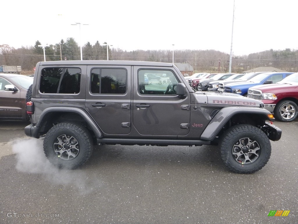 Granite Crystal Metallic 2019 Jeep Wrangler Unlimited Rubicon 4x4 Exterior Photo #130790856