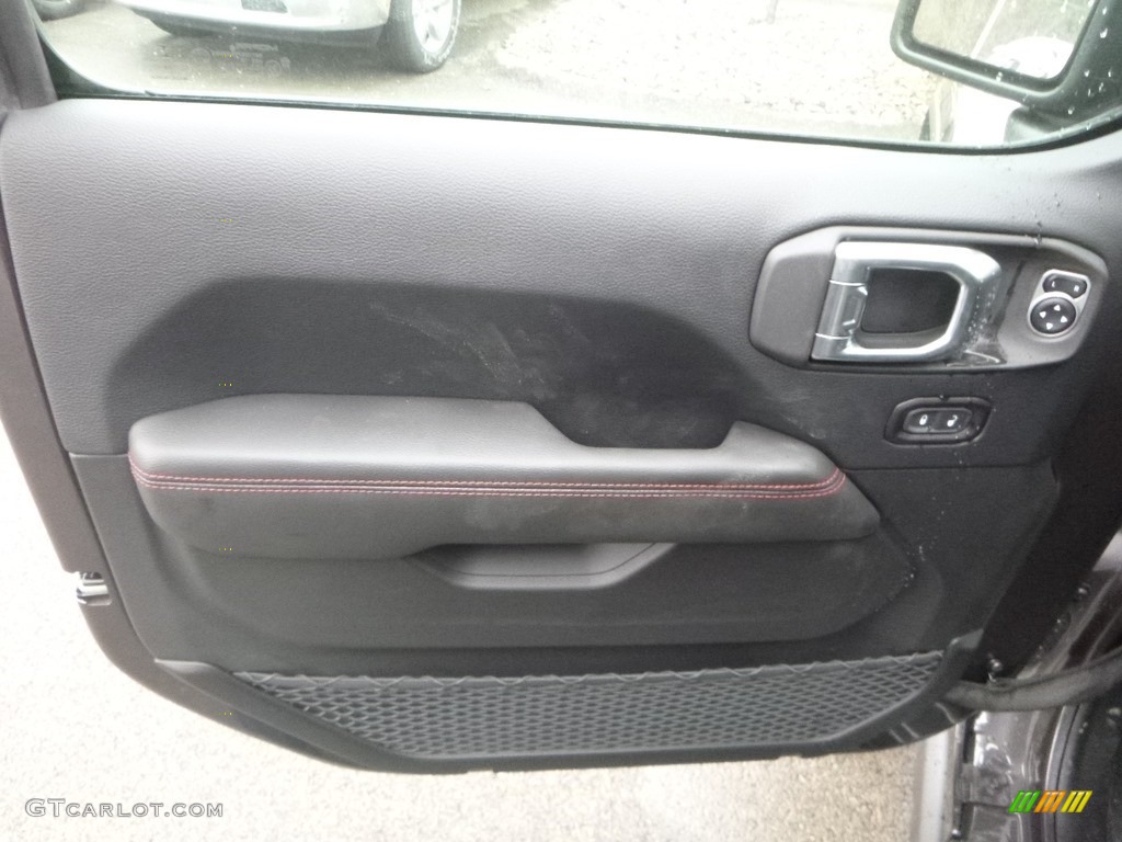2019 Jeep Wrangler Unlimited Rubicon 4x4 Black Door Panel Photo #130791021