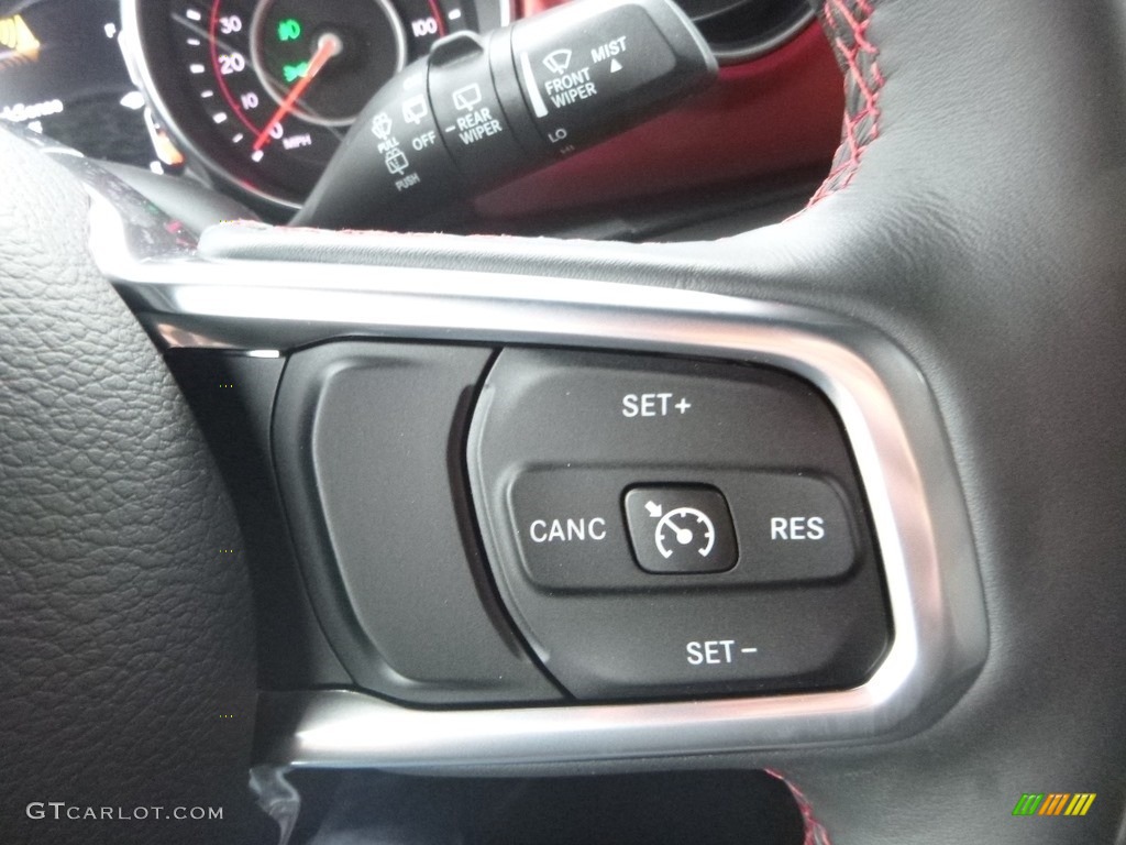 2019 Jeep Wrangler Unlimited Rubicon 4x4 Black Steering Wheel Photo #130791189