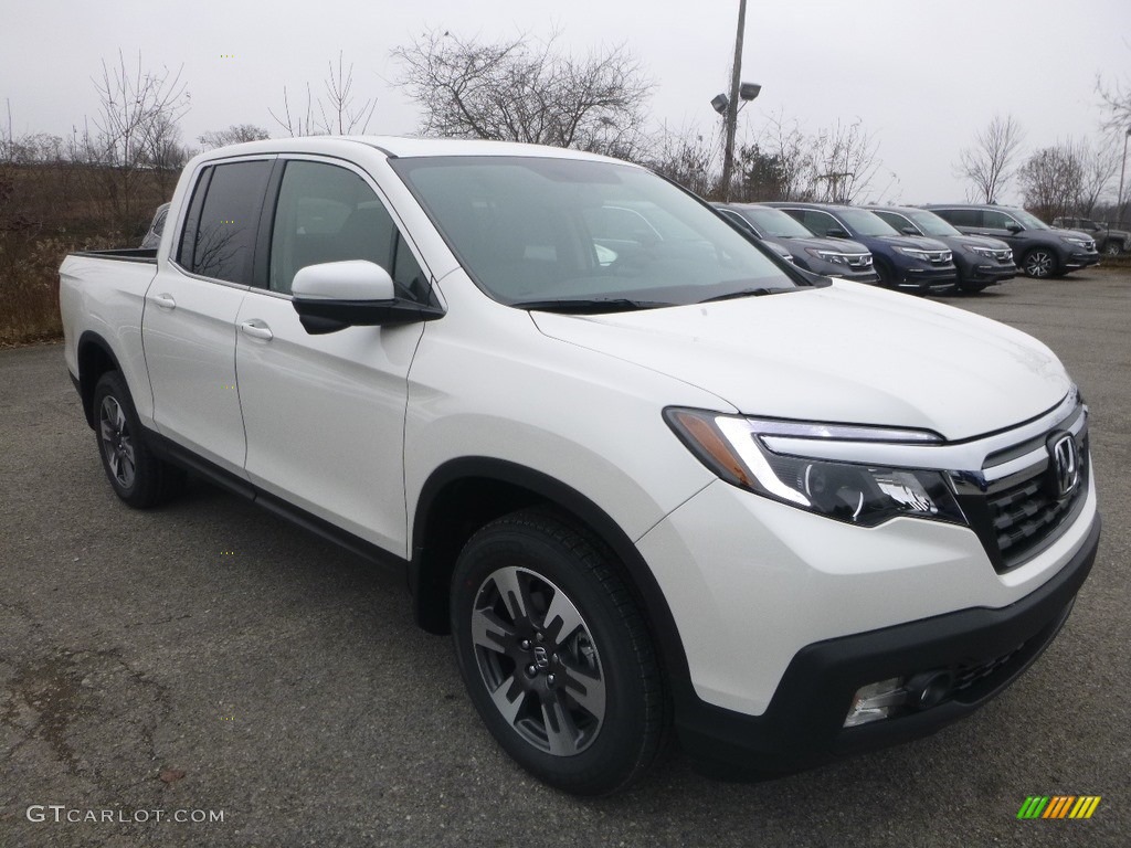 White Diamond Pearl 2019 Honda Ridgeline RTL-T AWD Exterior Photo #130792653
