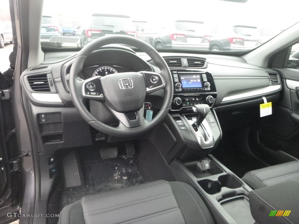 Black Interior 2019 Honda CR-V LX AWD Photo #130793982