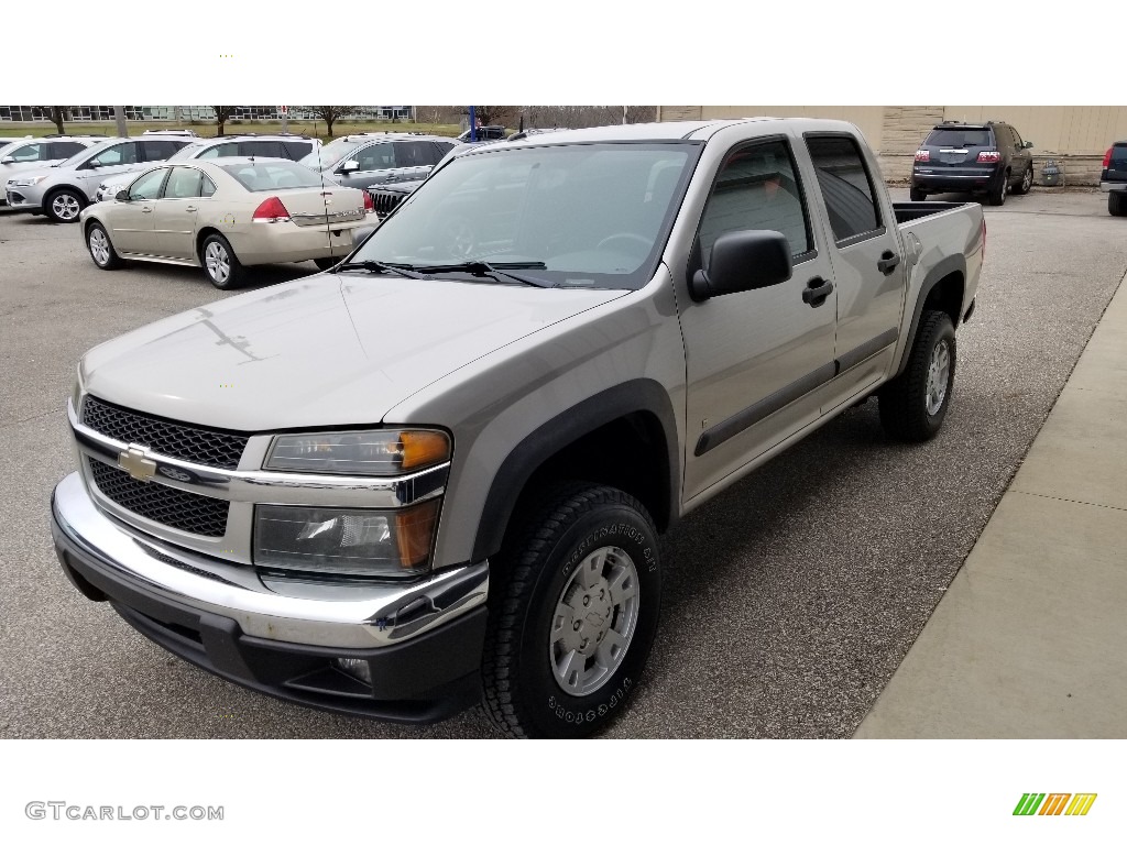 2008 Colorado LT Crew Cab 4x4 - Silver Birch Metallic / Ebony photo #4
