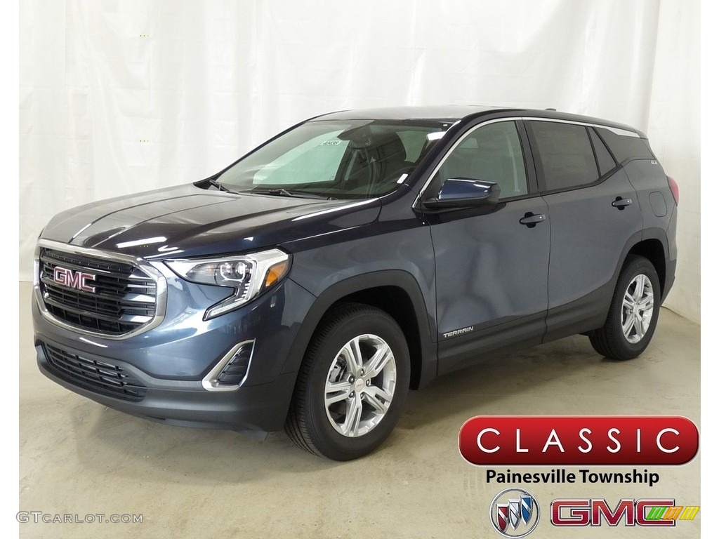 2019 Terrain SLE AWD - Blue Steel Metallic / Jet Black photo #1