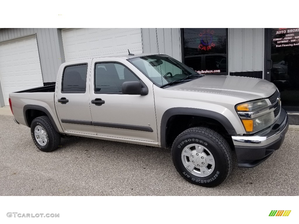2008 Colorado LT Crew Cab 4x4 - Silver Birch Metallic / Ebony photo #11