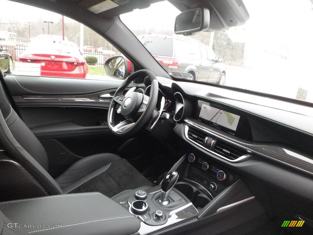 2019 Alfa Romeo Stelvio Quadrifoglio AWD Black Dashboard Photo #130798815