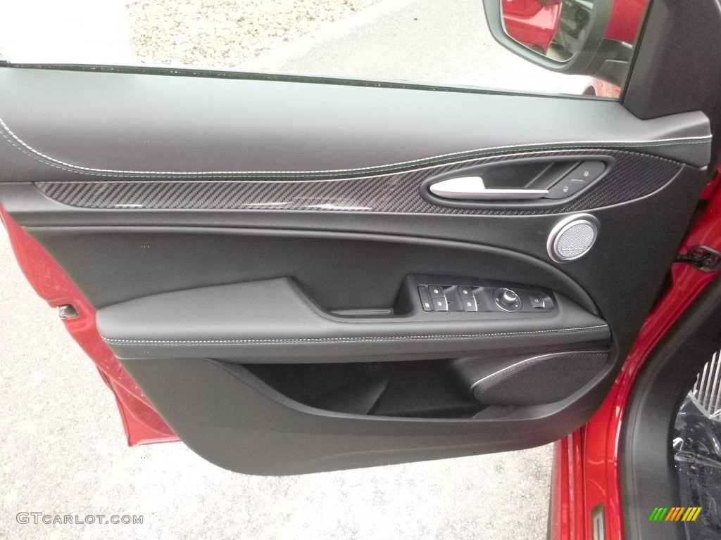 2019 Alfa Romeo Stelvio Quadrifoglio AWD Black Door Panel Photo #130798890