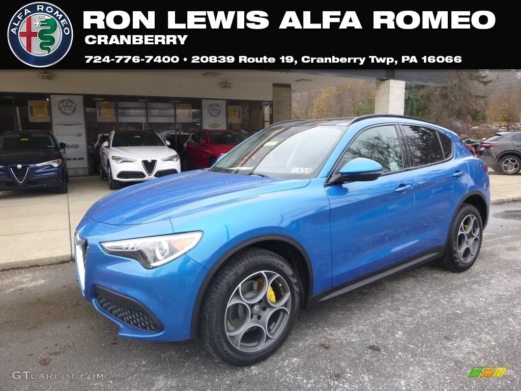 2019 Stelvio AWD - Misano Blue Metallic / Black photo #1