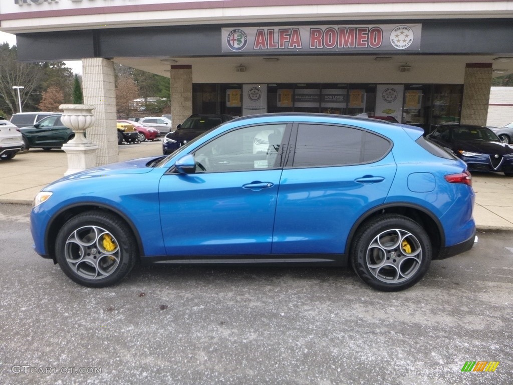 2019 Stelvio AWD - Misano Blue Metallic / Black photo #3