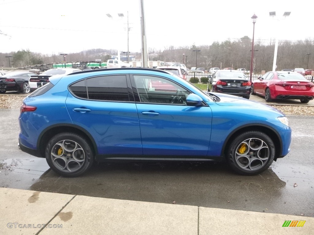 2019 Stelvio AWD - Misano Blue Metallic / Black photo #9