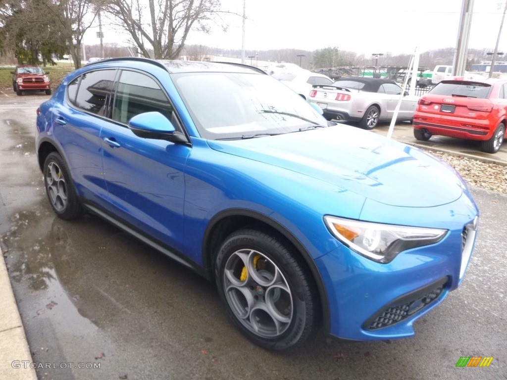 2019 Stelvio AWD - Misano Blue Metallic / Black photo #10