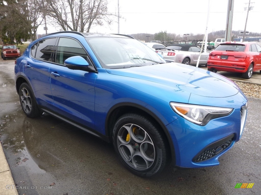 2019 Stelvio AWD - Misano Blue Metallic / Black photo #11