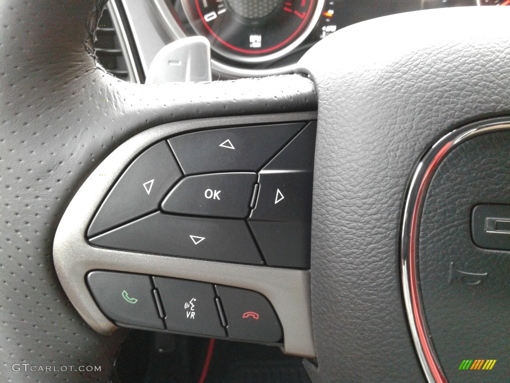 2019 Dodge Challenger R/T Scat Pack Widebody Ruby Red/Black Steering Wheel Photo #130801203