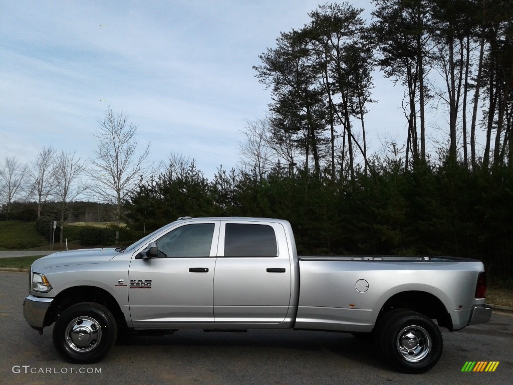 2018 3500 Tradesman Crew Cab 4x4 Dual Rear Wheel - Bright Silver Metallic / Black/Diesel Gray photo #1