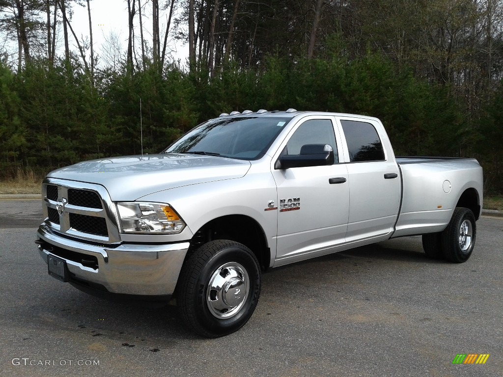 2018 3500 Tradesman Crew Cab 4x4 Dual Rear Wheel - Bright Silver Metallic / Black/Diesel Gray photo #2
