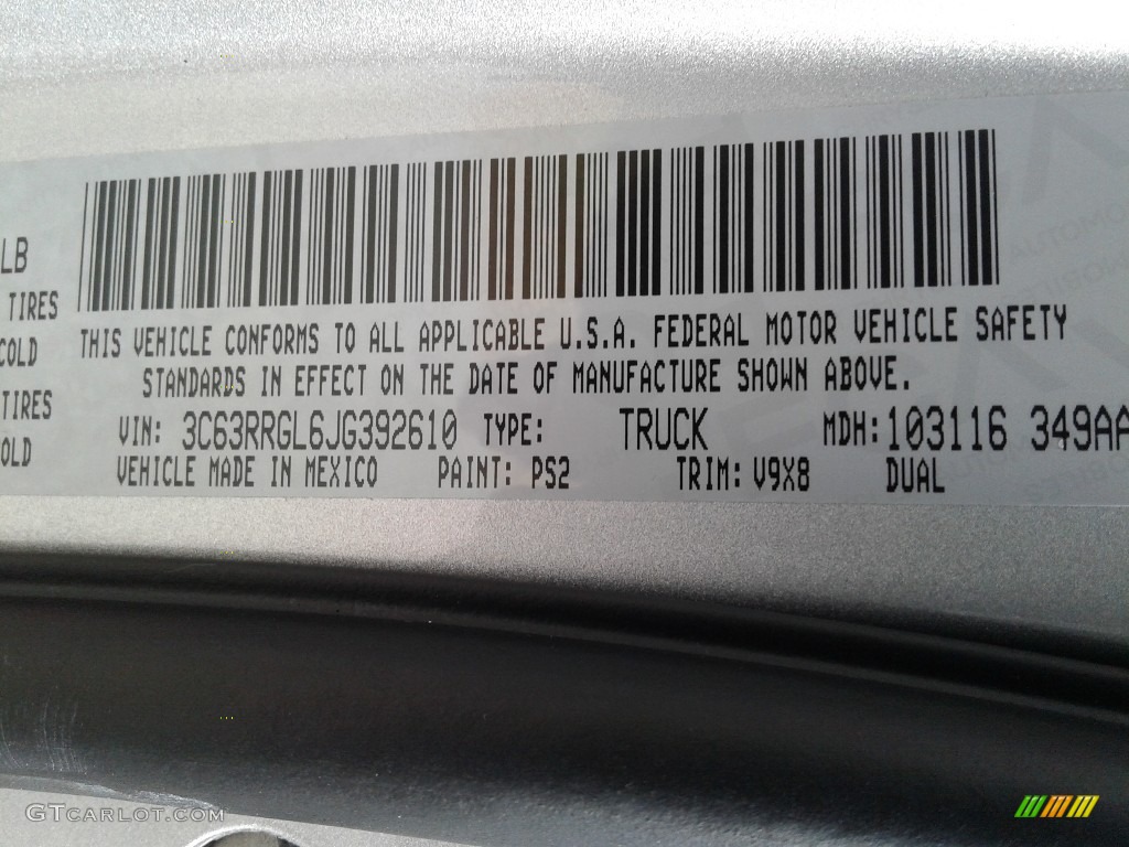 2018 3500 Tradesman Crew Cab 4x4 Dual Rear Wheel - Bright Silver Metallic / Black/Diesel Gray photo #27
