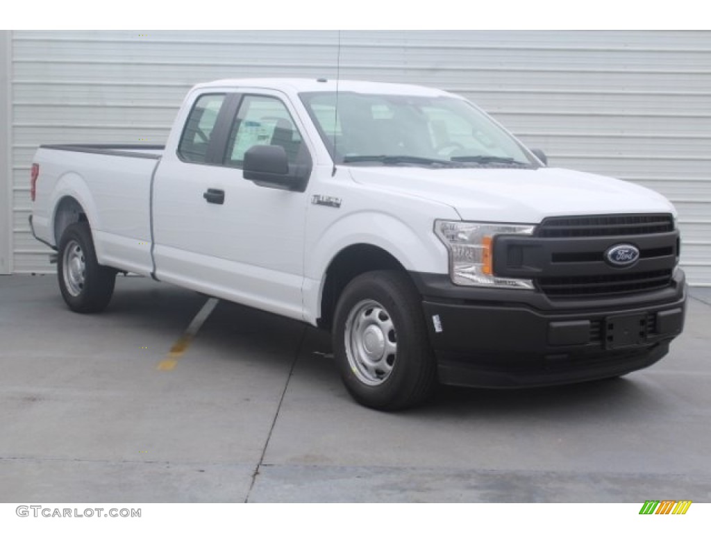 2019 F150 XL SuperCab - Oxford White / Earth Gray photo #2