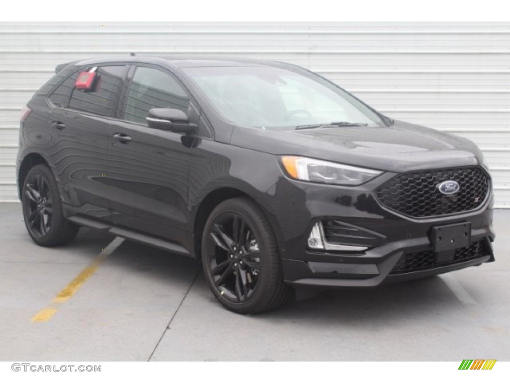 Agate Black 2019 Ford Edge ST AWD Exterior Photo #130803996
